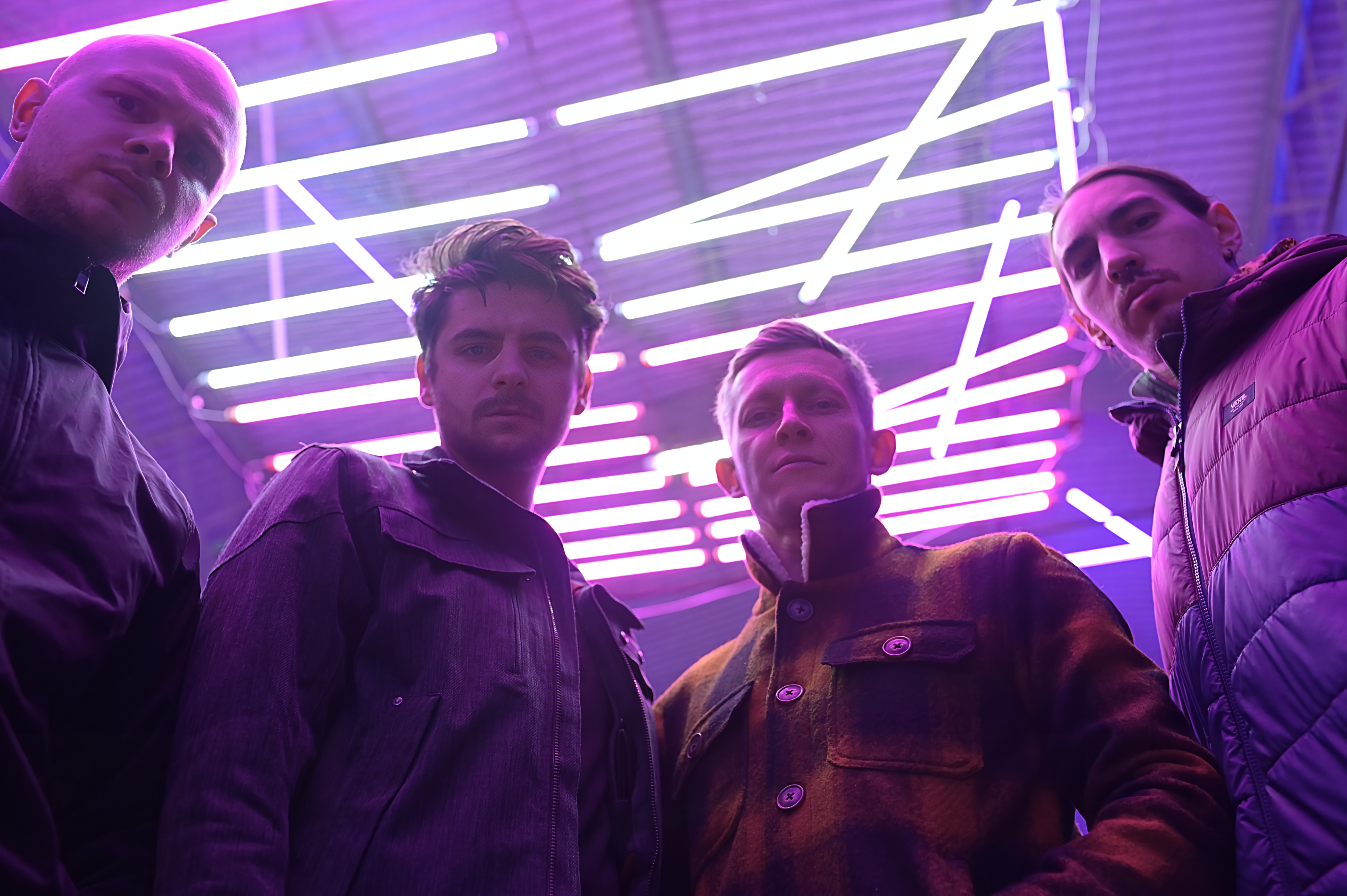 Virya under neon lights
